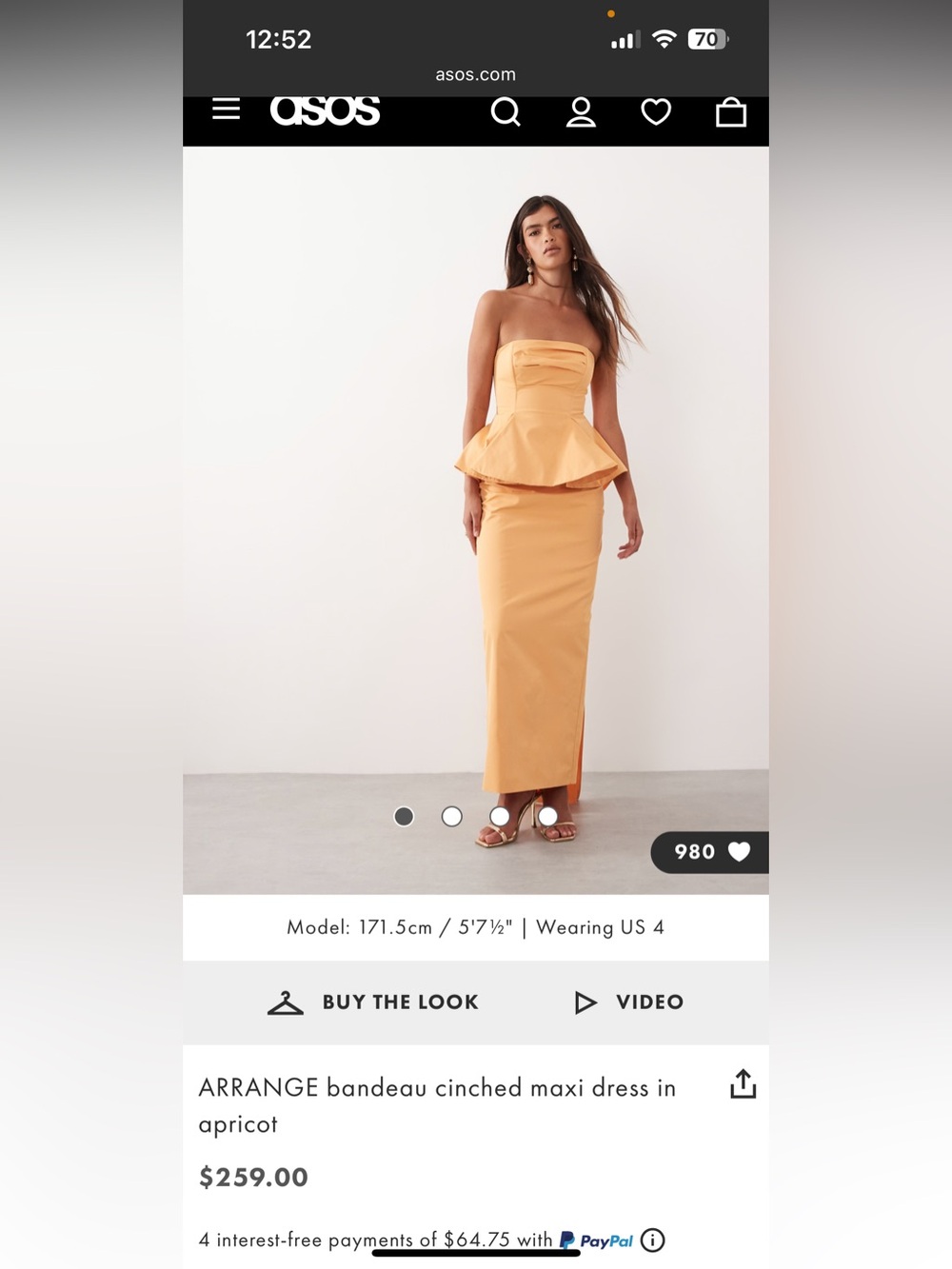 ASOS ARRANGE dress